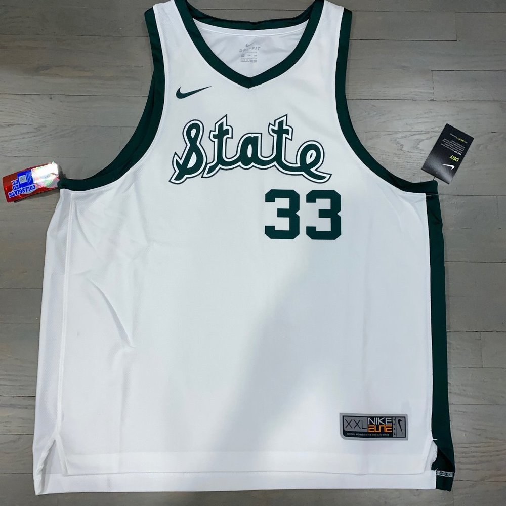 Nike Michigan State #33 Magic Johnson Jersey XXL
